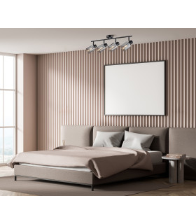 Santia Ceiling Spotlight Bar Black 4xE14-5
