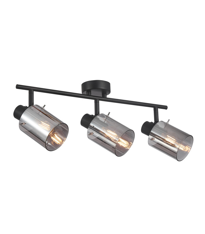 Sardo Ceiling Spotlight Bar Black Smoked 3xE14-1