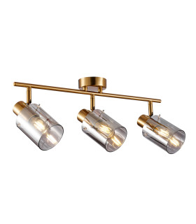 Sardo Ceiling Spotlight Bar Brass Smoked 3xE14-1