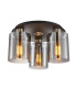 Sardo Shade Cluster Ceiling Light Satin Nickel 3xE27-1