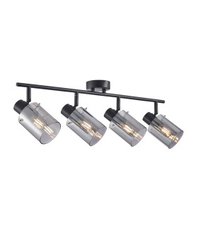 Sardo Ceiling Spotlight Bar Black Smoked 4xE14-1