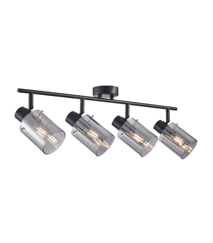 Sardo Ceiling Spotlight Bar Black Smoked 4xE14-1