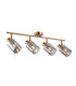 Sardo Ceiling Spotlight Bar Brass Smoked 4xE14-1