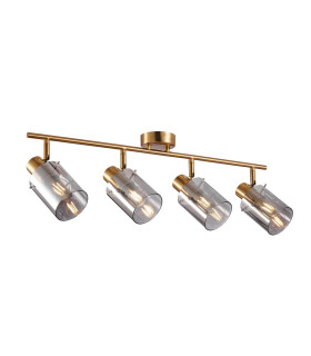 Sardo Ceiling Spotlight Bar Brass Smoked 4xE14-1