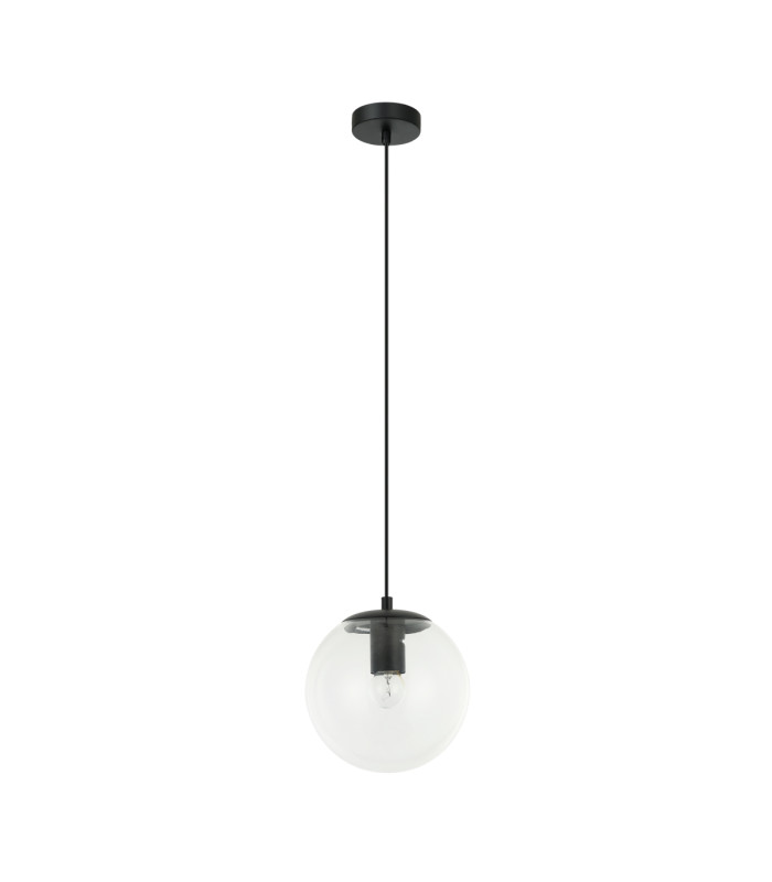 Sarpo 20cm Globe Pendant Ceiling Light Black-1