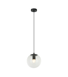 Sarpo 20cm Globe Pendant Ceiling Light Black-2