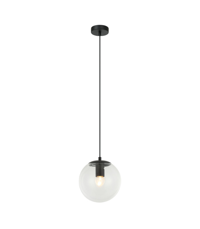 Sarpo 20cm Globe Pendant Ceiling Light Black-2