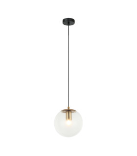 Sarpo 20cm Globe Pendant Ceiling Light Brass-2