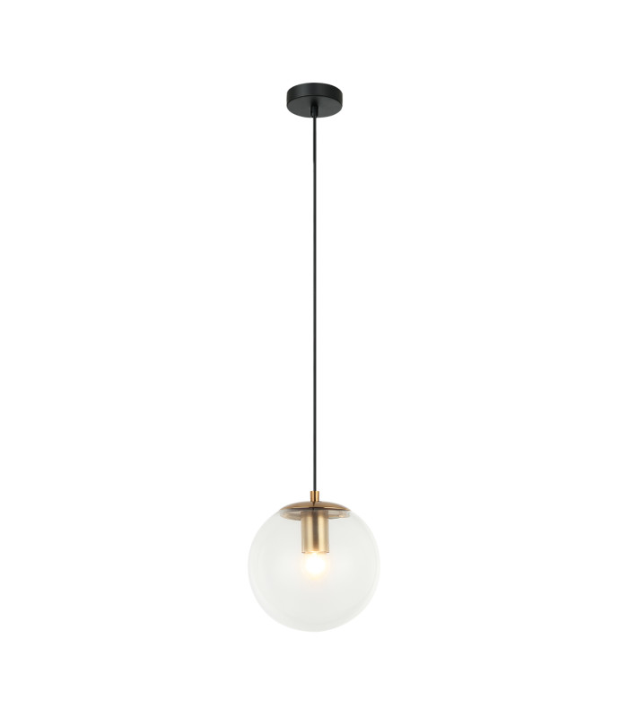 Sarpo 20cm Globe Pendant Ceiling Light Brass-2