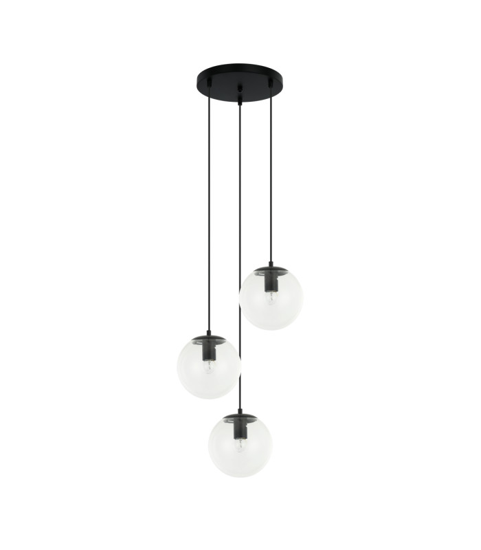Sarpo Cluster Pendant Ceiling Light Black 3xE27-1