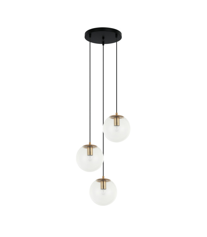 Sarpo Cluster Pendant Ceiling Light Brass 3xE27-1