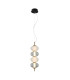 Testa Slim Pendant Ceiling Light Black White 3000K Warm White 4xLED-1