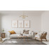 Tiara Multi Arm Pendant Ceiling Light Gold With Shine 3000K Warm White 5xLED-5