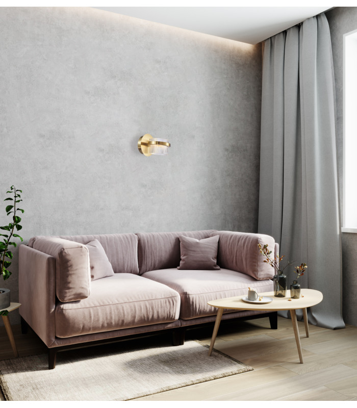 Tiara Wall Lamp Gold With Shine 3000K Warm White-5