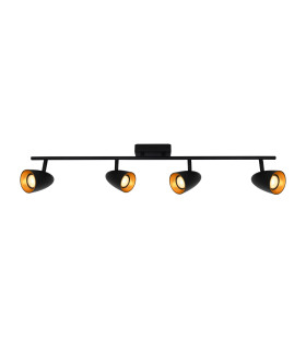 Tino Ceiling Spotlight Bar Black Gold 4xGU10-1