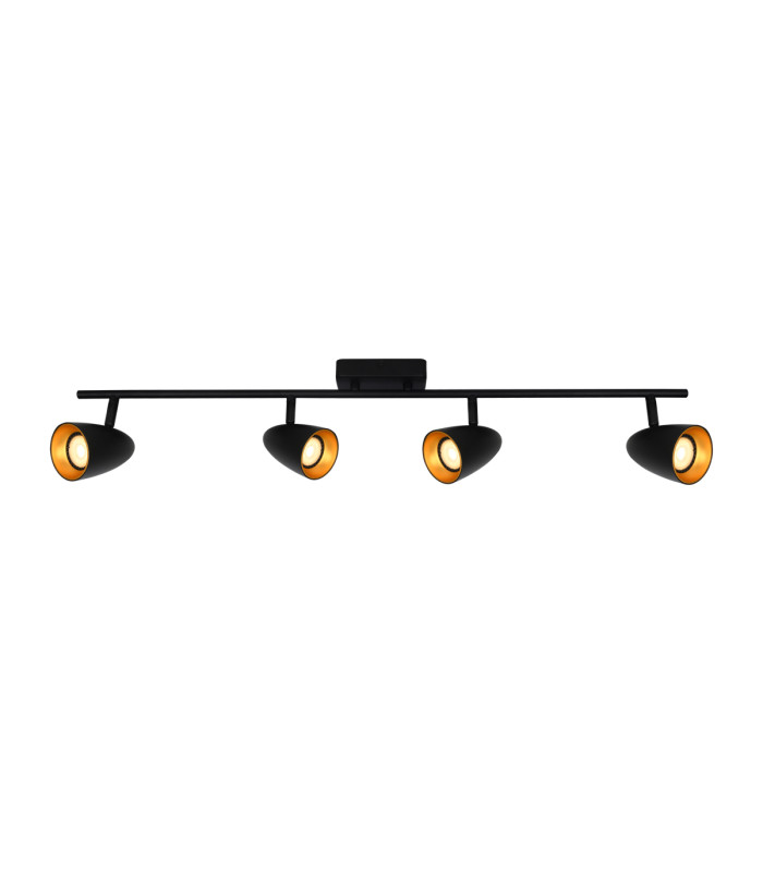 Tino Ceiling Spotlight Bar Black Gold 4xGU10-1