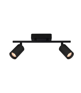 Tris Twin Ceiling Spotlight Black 2xGU10-1