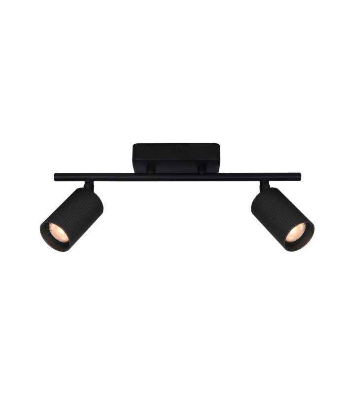 Tris Twin Ceiling Spotlight Black 2xGU10-1