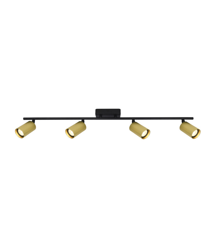 Tris Ceiling Spotlight Bar Black Brass 4xGU10-1