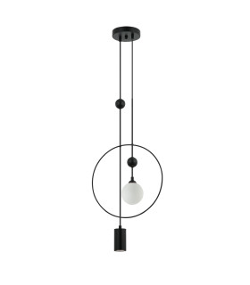 Trosti Pendant Ceiling Light Black 2xG9