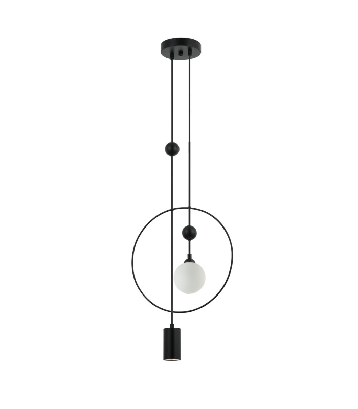 Trosti Pendant Ceiling Light Black 2xG9
