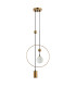 Trosti Pendant Ceiling Light Brass 2xG9