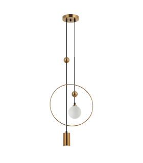 Trosti Pendant Ceiling Light Brass 2xG9