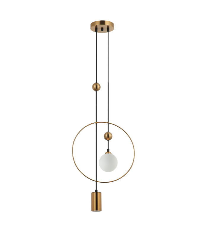 Trosti Pendant Ceiling Light Brass 2xG9