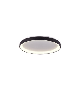 Vico 48cm LED Semi Flush Ceiling Light Black 3000/4000K-1