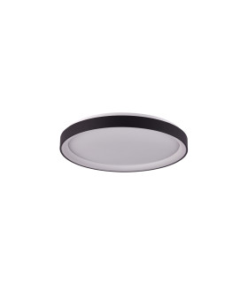Vico 48cm LED Semi Flush Ceiling Light Black 3000/4000K-2