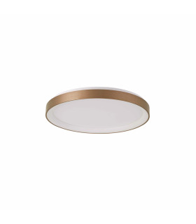 Vico 48cm LED Semi Flush Ceiling Light Gold 3000/4000K-2