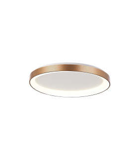 Vico 58cm LED Semi Flush Ceiling Light Gold 3000/4000K-1