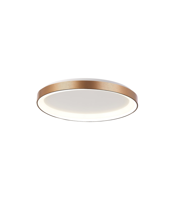 Vico 58cm LED Semi Flush Ceiling Light Gold 3000/4000K-1