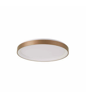 Vico 58cm LED Semi Flush Ceiling Light Gold 3000/4000K-2