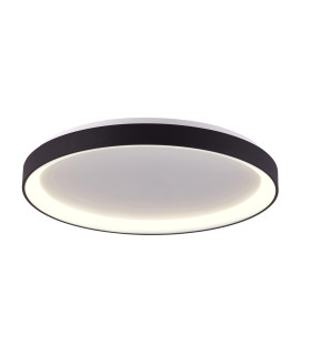 Vico 78cm LED Semi Flush Ceiling Light Black 3000/4000K-1