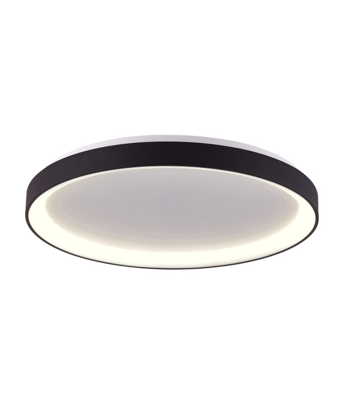 Vico 78cm LED Semi Flush Ceiling Light Black 3000/4000K-1