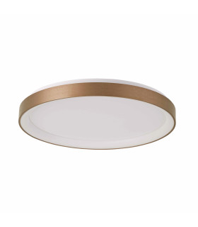 Vico 78cm LED Semi Flush Ceiling Light Gold 3000/4000K-2