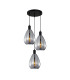 Zulo Cluster Pendant Ceiling Light Black 3xE27-1