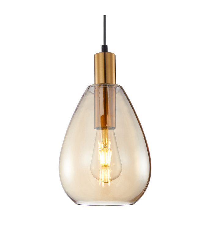 Zulo Cluster Pendant Ceiling Light Brass 3xE27-2