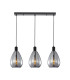 Zulo Bar Pendant Ceiling Light Black 3xE27-1