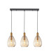 Zulo Bar Pendant Ceiling Light Brass 3xE27-1
