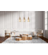 Zulo Bar Pendant Ceiling Light Brass 3xE27-5