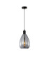 Zulo Teardrop Dome Pendant Ceiling Light Black-1