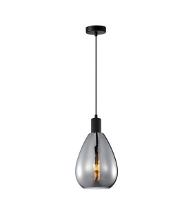 Zulo Teardrop Dome Pendant Ceiling Light Black-1