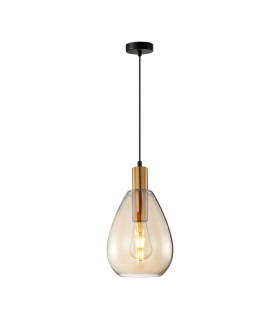 Zulo Teardrop Dome Pendant Ceiling Light Brass-1