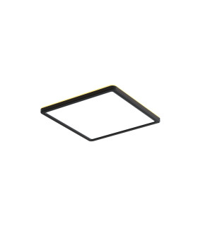 Aleria 23cm Flush Ceiling Light Black Front 2800/4000/6000K-1
