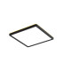 Aleria 30cm Flush Ceiling Light Black Front 2800/4000/6000K-1
