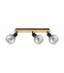 Barel Ceiling Spotlight Bar Black Wooden 3xE27-1