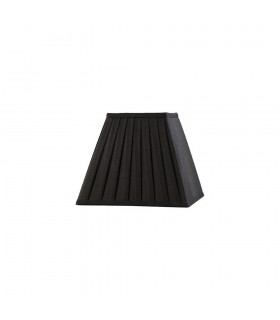 Square Pleated Fabric Shade Black 100, 200mm x 156mm - 1