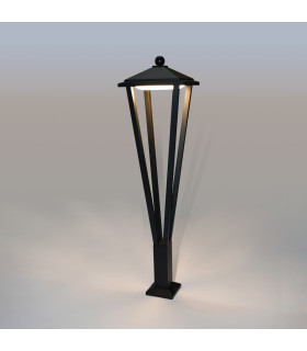 Bons Outdoor Bollard Black 3000K Warm White IP54-2